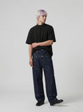 DAXUEN Oversized mock neck top with speckled texture — model photo