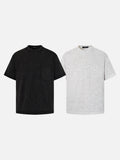 DAXUEN Oversized mock neck top with speckled texture