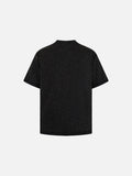 DAXUEN Oversized mock neck top with speckled texture