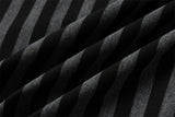 DAXUEN black and grey striped lightweight knit hoodie