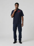 DAXUEN Short-sleeved ribbed crew neck t-shirt — model photo
