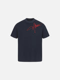 DAXUEN Short-sleeved ribbed crew neck t-shirt