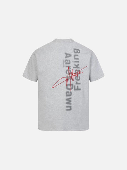 DAXUEN Short-sleeved ribbed crew neck t-shirt