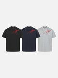 DAXUEN Short-sleeved ribbed crew neck t-shirt
