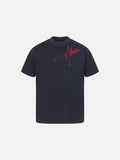 DAXUEN Short-sleeved ribbed crew neck t-shirt