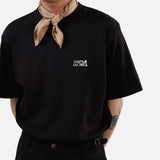 DAXUEN Minimal Logo Relaxed-Fit Tee