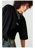 DAXUEN Minimal Logo Relaxed-Fit Tee