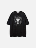 DAXUEN Oversized short-sleeved crew neck graphic t-shirt