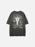 DAXUEN Oversized short-sleeved crew neck graphic t-shirt