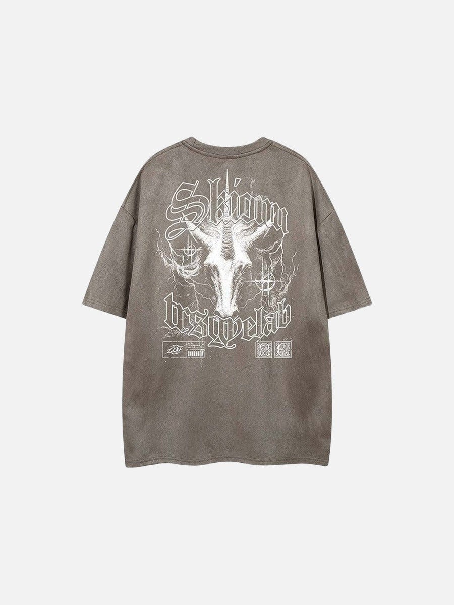 DAXUEN Oversized short-sleeved crew neck graphic t-shirt