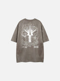 DAXUEN Oversized short-sleeved crew neck graphic t-shirt