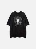 DAXUEN Oversized short-sleeved crew neck graphic t-shirt