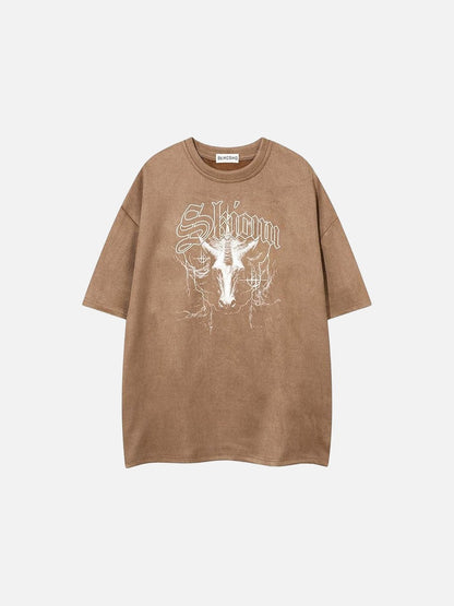 DAXUEN Oversized short-sleeved crew neck graphic t-shirt
