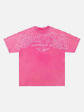 Vintage graphic T-shirt with thorny-script design