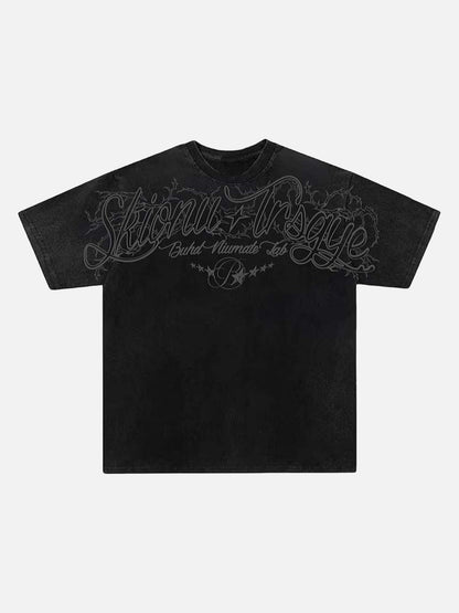 Vintage graphic T-shirt with thorny-script design