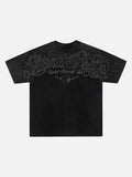 Vintage graphic T-shirt with thorny-script design