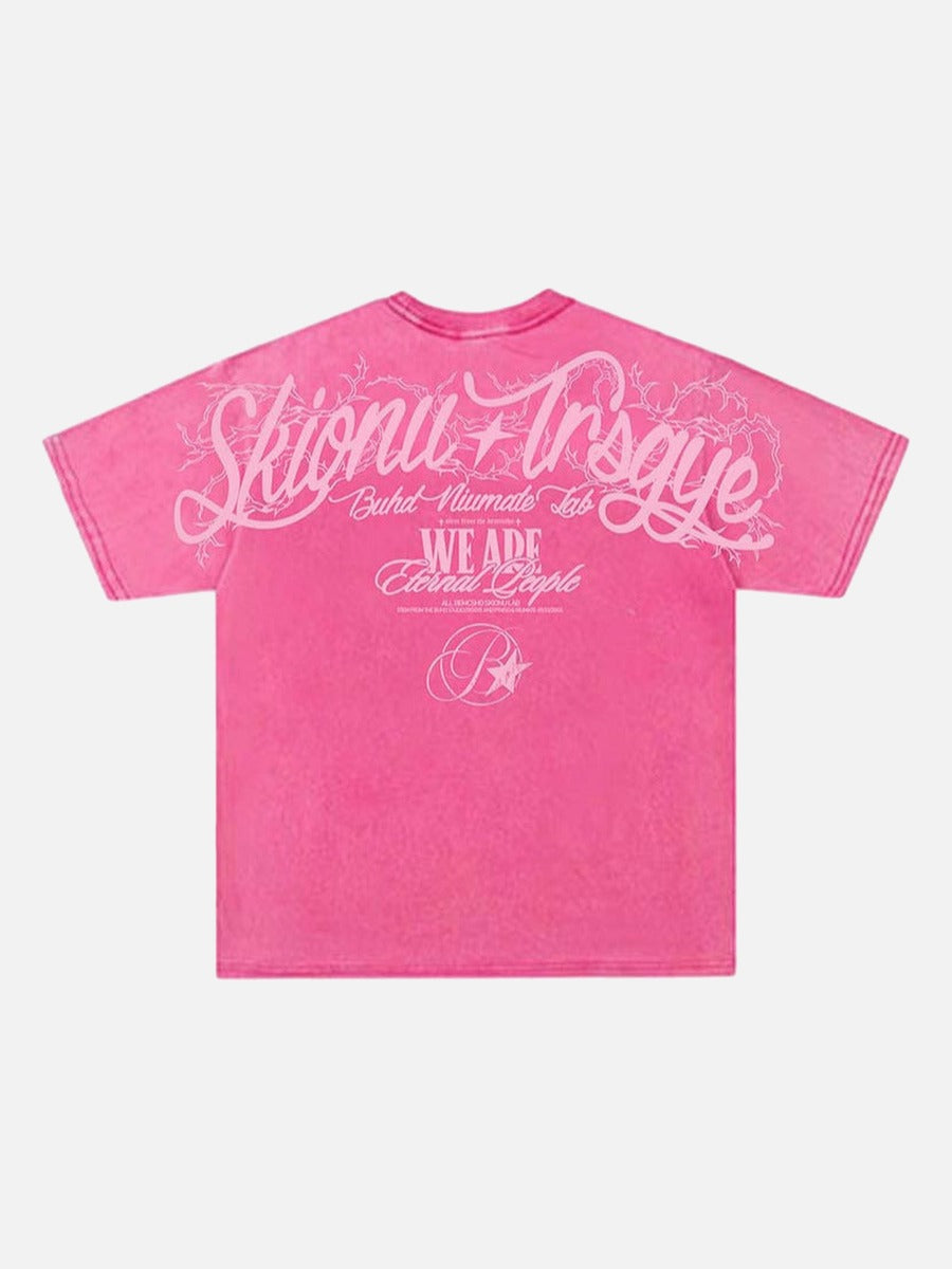 Vintage graphic T-shirt with thorny-script design