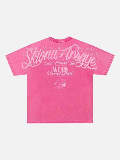 Vintage graphic T-shirt with thorny-script design