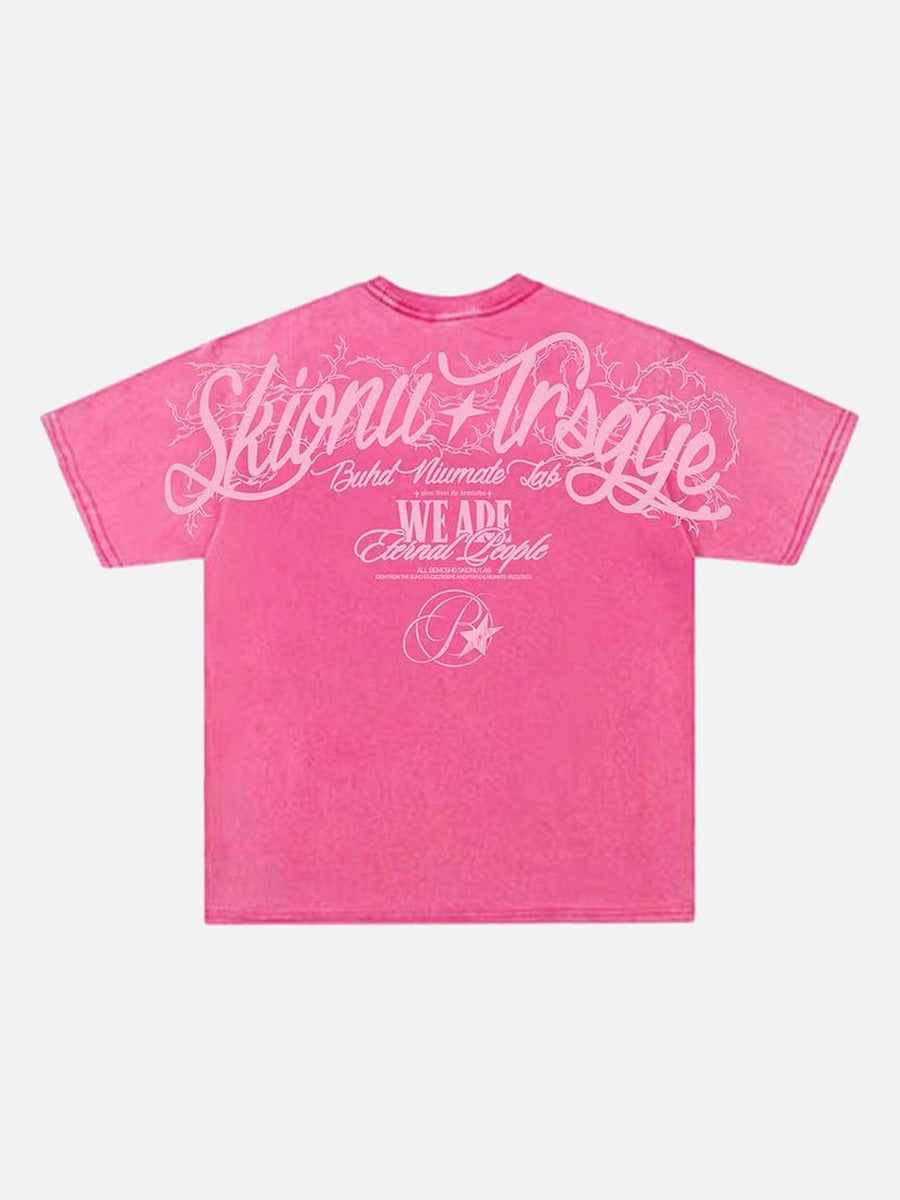 Vintage graphic T-shirt with thorny-script design