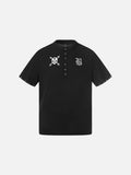 DAXUEN Short-sleeve casual shirt with skull graphic