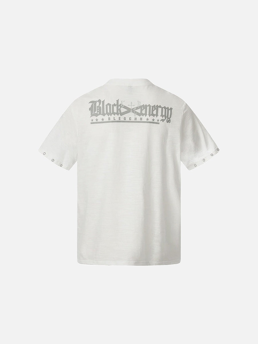 DAXUEN Short-sleeve casual shirt with skull graphic