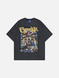 DAXUEN Oversized short-sleeve t-shirt with skull graphic