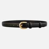 DAXUEN black smooth cowhide leather belt