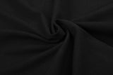 DAXUEN black mock neck buttoned top