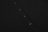 DAXUEN black mock neck buttoned top