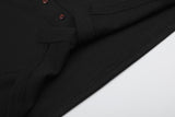 DAXUEN black mock neck buttoned top