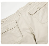 DAXUEN olive green wide-leg cargo pants with flap pockets