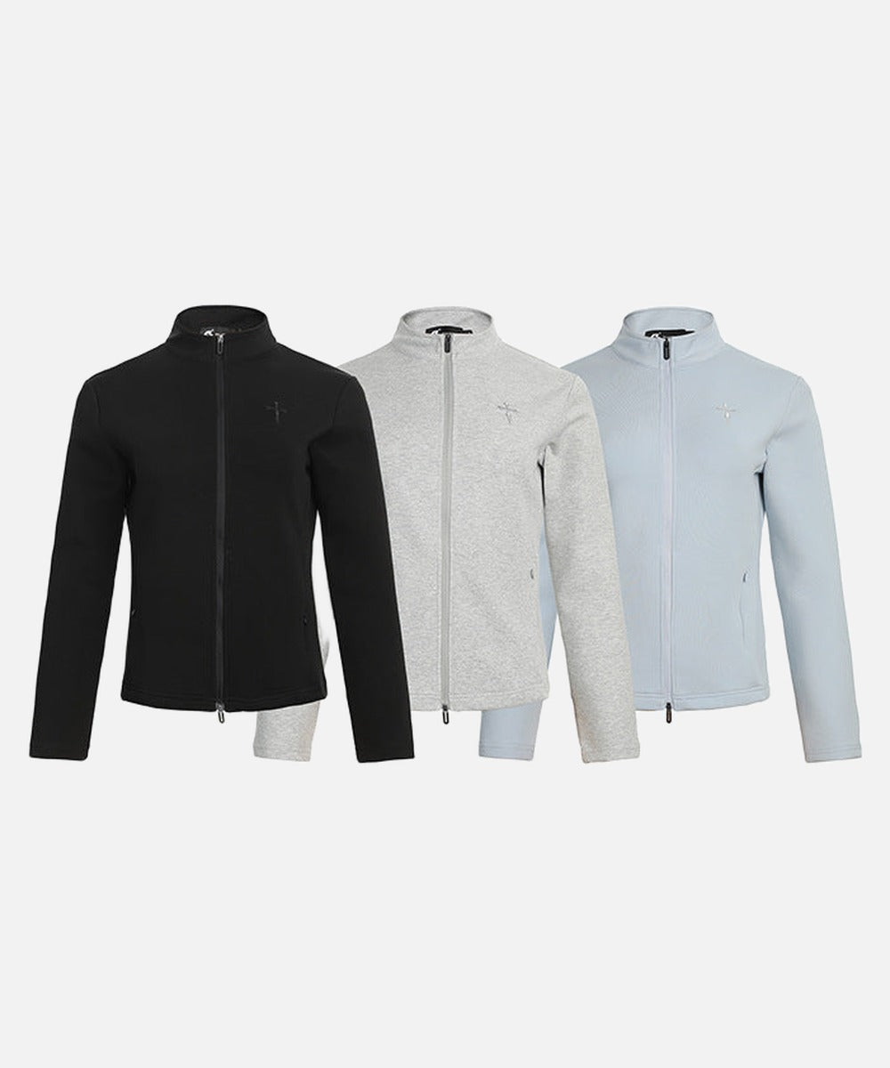 DAXUEN Sleek zip-up athletic jacket with embroidered logo