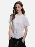 DAXUEN black small logo regular fit t-shirt