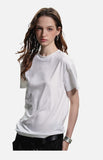 DAXUEN black small logo regular fit t-shirt