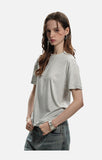 DAXUEN black small logo regular fit t-shirt