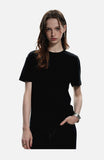 DAXUEN black small logo regular fit t-shirt