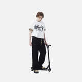 DAXUEN white oversized smoke graphic tee