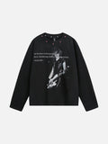DAXUEN solid colour relaxed knit short-sleeve top