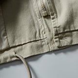 DAXUEN beige smooth matte hooded jacket