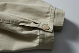 DAXUEN beige smooth matte hooded jacket