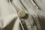 DAXUEN beige smooth matte hooded jacket