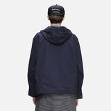 DAXUEN beige smooth matte hooded jacket