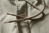 DAXUEN beige smooth matte hooded jacket