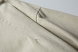 DAXUEN beige smooth matte hooded jacket