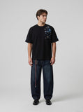 DAXUEN Snowflake Embroidered T-Shirt for Men | DAXUEN — model photo