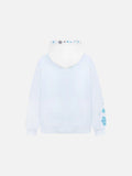 DAXUEN Pullover hoodie with snowflake and paw print embroidery