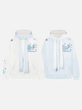 DAXUEN Pullover hoodie with snowflake and paw print embroidery