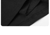 DAXUEN solid black or white relaxed crew neck t-shirt