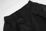 DAXUEN black wide-leg trousers with pleats
