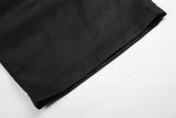 DAXUEN black wide-leg trousers with pleats